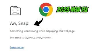 (2023 Permanent FIX) Aw, Snap! Google Chrome Error in PC/Laptop