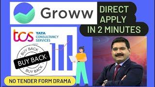 Tcs buyback 2022 Direct Apply Groww (With Proof) Tata Consultancy Services Buyback 2022
