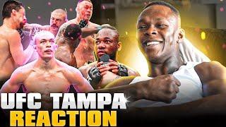 Israel Adesanya Reacts To The INSANE UFC Tampa Fight Night