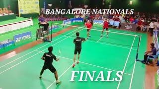 BANGALORE NATIONALS Finals - DHRUV KAPILA - KRISHNA PRASAD vs DIJU RUPESH KUMAR All India Ranking