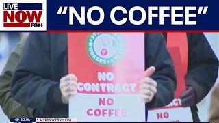 'No contract, no coffee:' Starbucks workers extend strike