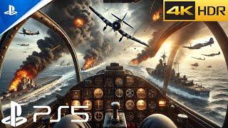 (PS5) Bombing Midway 1944 | Ultra Realistic Immersive Graphics Gameplay [4K 60FPS HDR] Call Of Duty