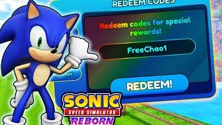 Testing *REDEEM CODES* In Sonic Speed Simulator