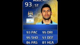 FIFA 14 TOTS AGUERO 93 Player Review & In Game Stats Ultimate Team