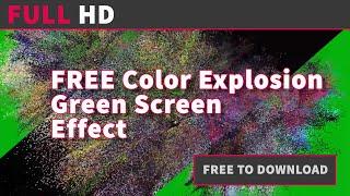 Color Explosion - Green Screen Effect - Full HD - Free