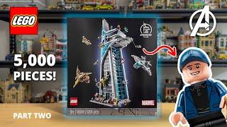 Building LEGO Avengers Tower! (76269) | Pt. 2