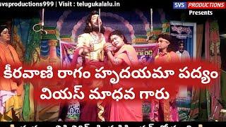 హృదయమా పద్యం వియస్ మాధవ గారు vs madhava padyalu varanasi SVS productions