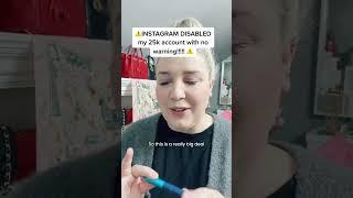 Instagram Disabled Me! My Next Steps!