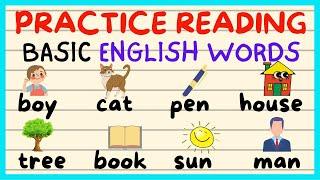 READING BASIC ENGLISH WORDS VOCABULARY / PRACTICE  TODAY FOR BEGINNERS