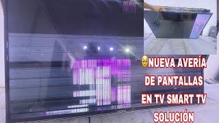 Reparación de SMART TV AMERICAN diagnóstico  y solución rápida ralla verticales y horizontales