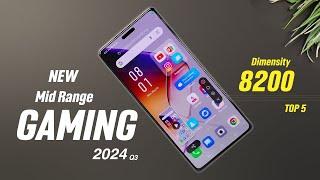 TOP 5 Mid Range Gaming Phone  Dimensity 8200 Q3 2024 | Best Mid range Gaming Phones Ever