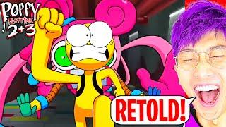 POPPY PLAYTIME CHAPTER 2 & 3 RETOLD!? (FUNNIEST POPPY PLAYTIME ANIMATION EVER! *LANKYBOX REACTION*)