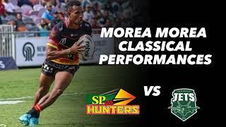 Top Performances of PNG Hunters Fullback Morea Morea 2023. Classical and Clean handling of Ball work