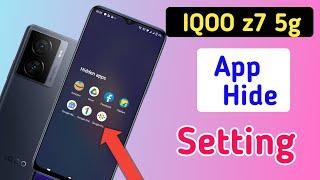 How to hide apps in Iqoo z7 5g /Iqoo z7 app hide/app hide setting