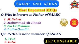 SAARC and ASEAN Concepts and Facts || SAARC vs ASEAN—JKP Constable || @TheAspirants01