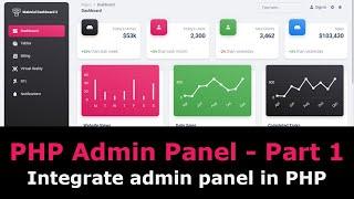 PHP ecommerce - Part 1 | PHP Admin Panel: How to Setup and make a Admin Panel