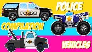 police kids car | compilation | kids videos