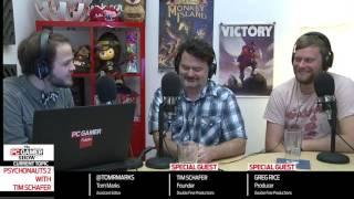 The PC Gamer Show (part 1) — Interview with Tim Schafer and Greg Rice about Psychonauts 2