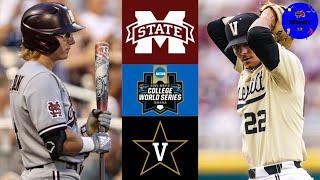 #7 Mississippi State vs #4 Vanderbilt | College World Series Finals Game 1 | 2021 College Baseball