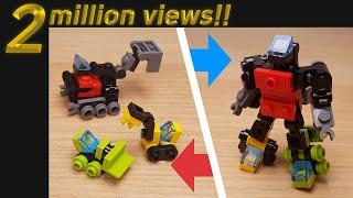 [LEGO Mini Robot Tutorial] Combiner Transformer Mech