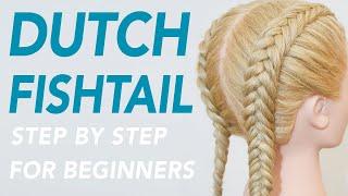 How To Double Dutch Fishtail Braid Step By Step For Beginners - FULL EXPLANATION - Braided Hairstyle