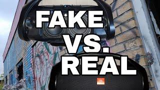 JBL Boombox! | Fake vs. Real | sound check | water test |