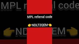 MPL Referral Code & MPL Sign up Code | MPL Sign Up Process 2022 |#shortsMPLPro#mpl#mplreferralcode