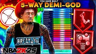 THIS IS THE BEST CENTER BUILD IN NBA 2K25! SUPER OVERPOWERED *DEMIGOD* BUILD IN NBA 2K25!