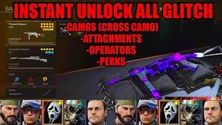 *NEW* INSTANT UNLOCK ALL GLITCH! CAMOS/ATTACHMENTS/OPERATORS! WARZONE GLITCHES! WARZONE CAMO GLITCH!