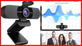 1080P Webcam with Microphone, EMEET C960 Web Camera, 2 Mics Streaming Webcam with Privacy Cover, 90°