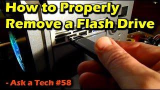 How to Properly Remove a Flash Drive - Ask a Tech #58