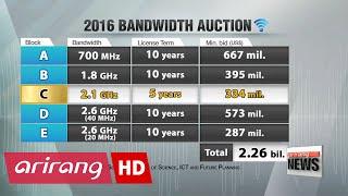 Korea's bandwidth bidding war expected to cost mobile carriers more than US$2 bil.