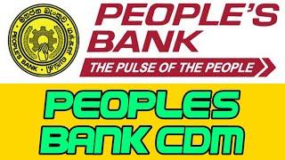How to deposit money in CDM | People's bank