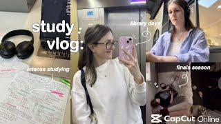 STUDY VLOG  finals season, working on assignments, late nights @ the library ft. CapCut Online