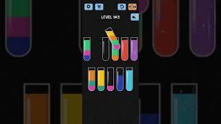 Water Color Sort Level 143 Walkthrough Solution iOS/Android