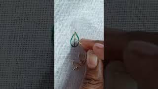 zardosi leaf stitch in aari embroidery #aariwork #tutorial #aariembroidery #zardosi #video #class