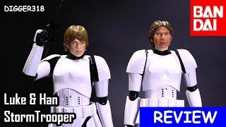 Luke & Han Stormtrooper Bandai Model Kits Toy Review 4K