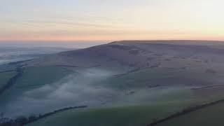 The South Downs and South Downs Way by air