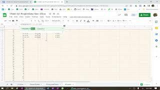 Google Sheets - Random numbers, Classes, Frequencies and Relative frequencies