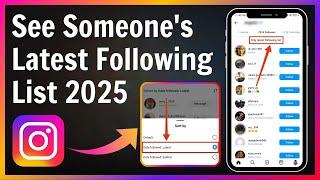 How to See Someone's Latest Following on Instagram