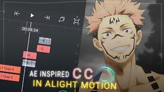 AE inspired like CC in Alight motion Free preset insane qualityXML file #anime #alightmotion