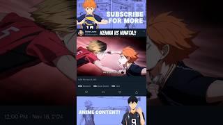 KENMA VS HINATA EPIC SHOWDOWN #haikyuu #anime #fyp #shorts