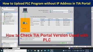 How to Upload PLC Program without know the IP Address in TIA Portal | PLC Siemens |