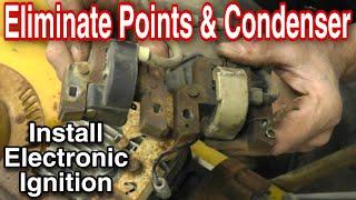 How To Replace Points and Condenser with Electronic Ignition Coil with Taryl