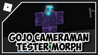 HOW TO GET GOJO CAMERAMAN TESTER MORPH in ULTIMATE TOILET RP ULTRA 2 | SECRET GOJO MORPH in UTR2