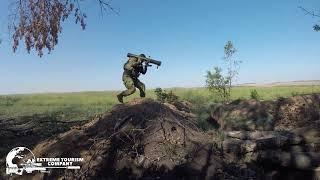 Ukraine - XX.04.2023. Ukrainian Soldier Launching Flamethrower RPO-A Shmel Towards Russian Dugout.