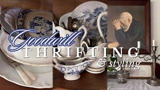 THEY DONATED THIS?  THRIFTING AT GOODWILL & STYLED THRIFT HAUL! Thrift With Me, Home Decor