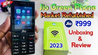 Jio Green 4G Phone Market Refurbished | Unboxing & Review |  4G Keypad Phone 2023