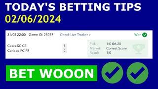 CORRECT SCORE + SURE BANKER OF THE DAY | 02/06/24 | FREE FOOTBALL BETTING TIPS | BIG ODDS