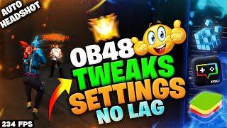 Top 3 Best Secret TWEAKS Settings for No Recoil Auto Headshots Free Fire PC | BlueStacks 5 | MSI 5